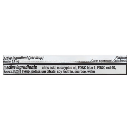 Halls Relief Drops Mentho-Lyptus Flavor Cough Suppressant/Oral Anesthetic 30 ea