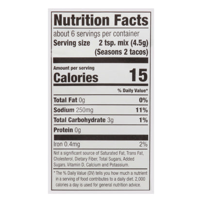 McCormick Taco Seasoning Mix 1 oz Bag