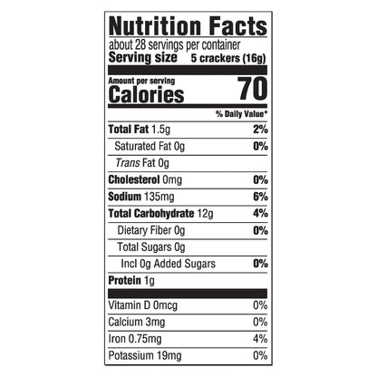 Premium Saltine Crackers 16 Oz