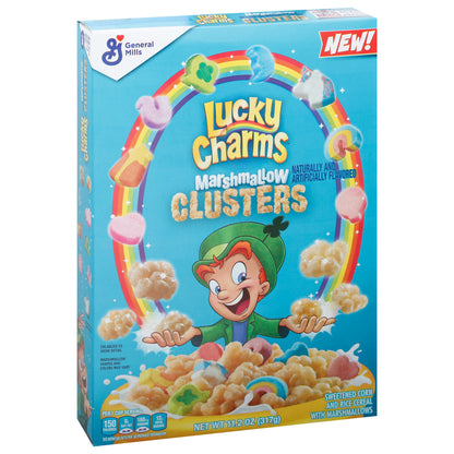 Lucky Charms Marshmallow Clusters Cereal 11.2 oz Box