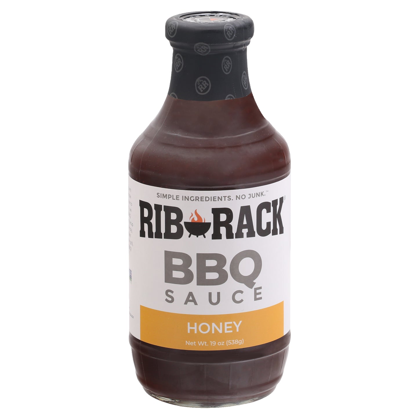 Rib Rack Honey BBQ Sauce 19 oz Bottle