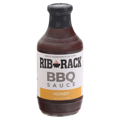 Rib Rack Honey BBQ Sauce 19 oz Bottle