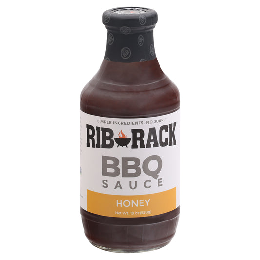 Rib Rack Honey BBQ Sauce 19 oz Bottle