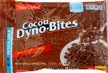 Malt O Meal Family Size Cocoa Dyno-Bites Cereal 25 oz