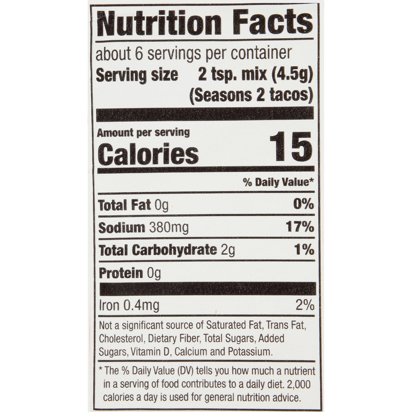 McCormick® Hot Taco Seasoning Mix 1 oz. Packet