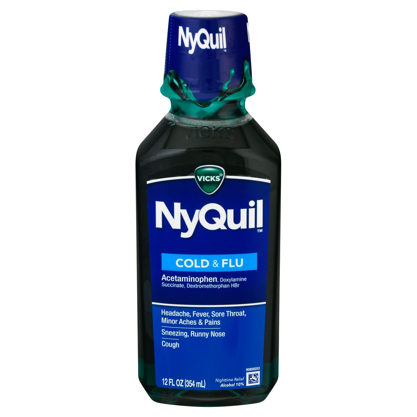 Vicks NyQuil Nighttime Relief Cold & Flu 12 oz