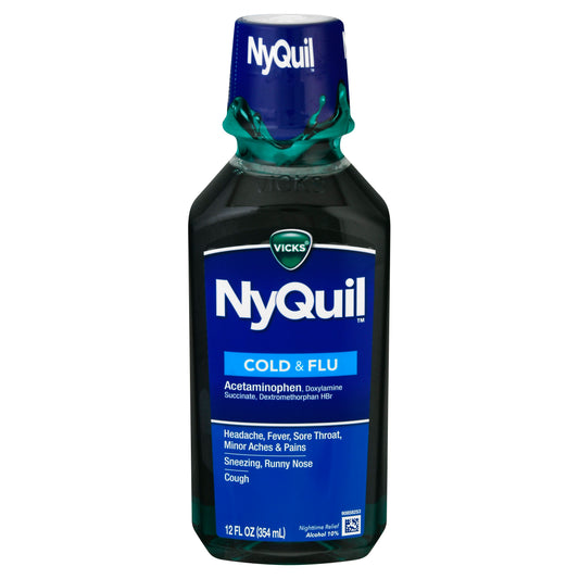 Vicks NyQuil Nighttime Relief Cold & Flu 12 oz