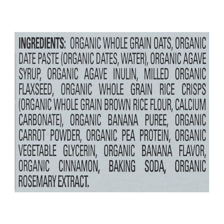 HappyTot Organics Fiber & Protein Tots & Tykes Bananas & Carrots Oat Bar 5 - 0.88 oz Bars