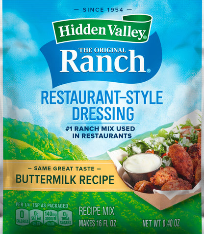 Hidden Valley The Original Ranch Restaurant-Style Buttermilk Recipe Dressing Recipe Mix 0.4 oz