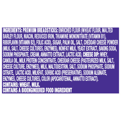 MONDELEZ GLOBAL LLC (SNACKS US) Handi-Snacks Premium Breadsticks ''N Cheesy Carton BE Update 601459