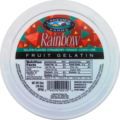 Lakeview Farms Fruit Gelatin 22 oz