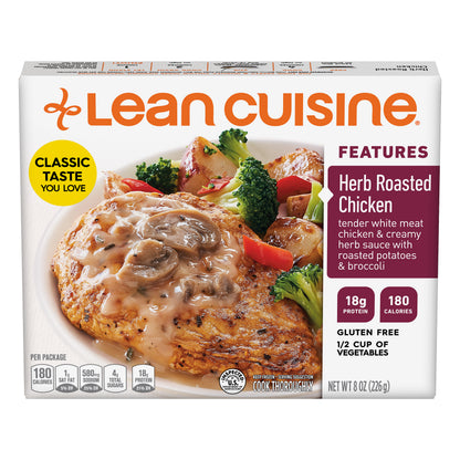 LEAN CUISINE FEATURES Herb Roasted Chicken 8 oz. Box