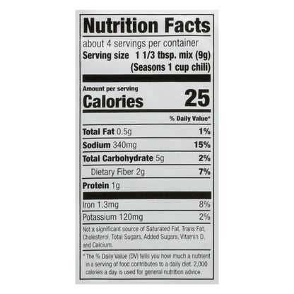 McCormick Original Chili Seasoning Mix 1.25 oz
