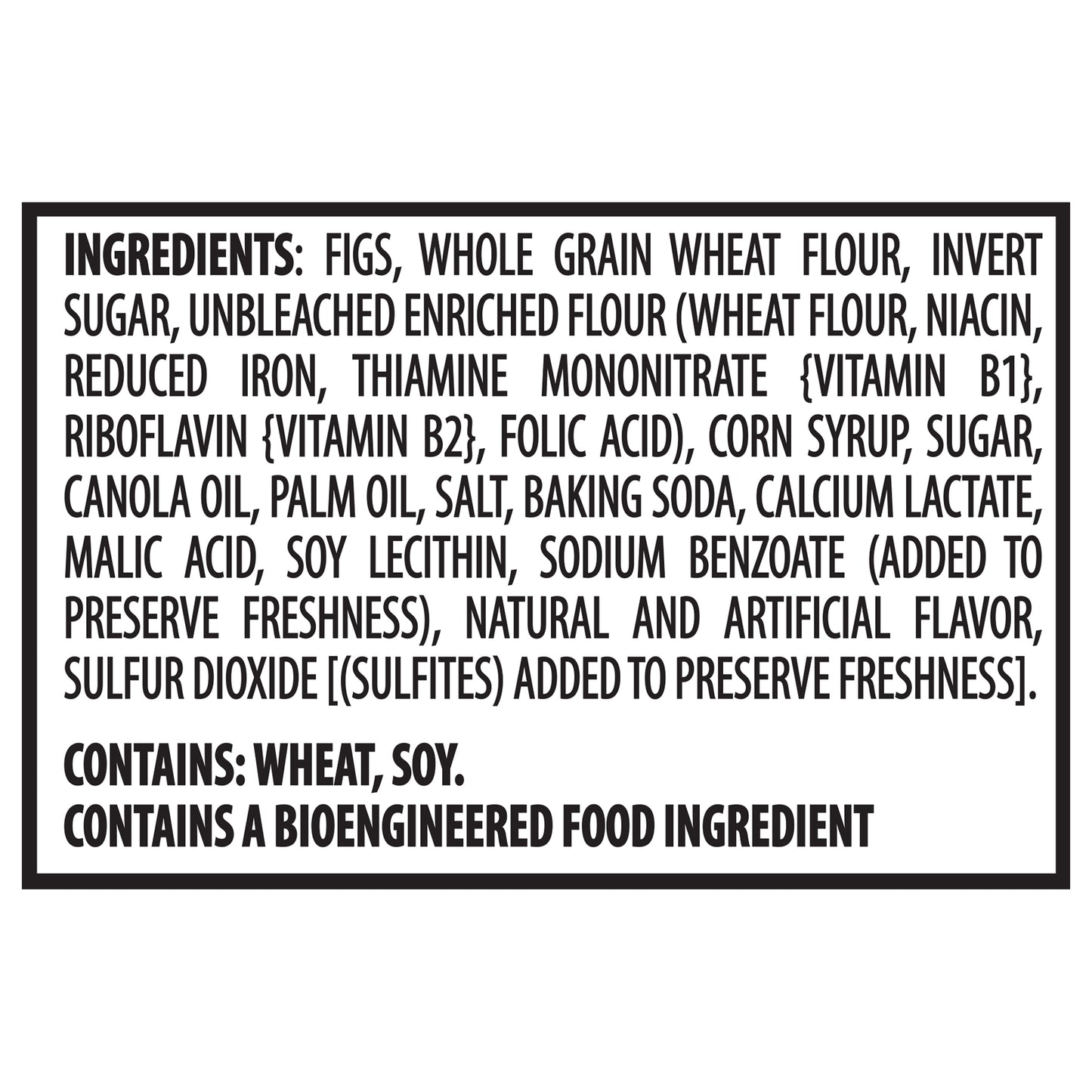 Fig Newton Bars 10 Oz