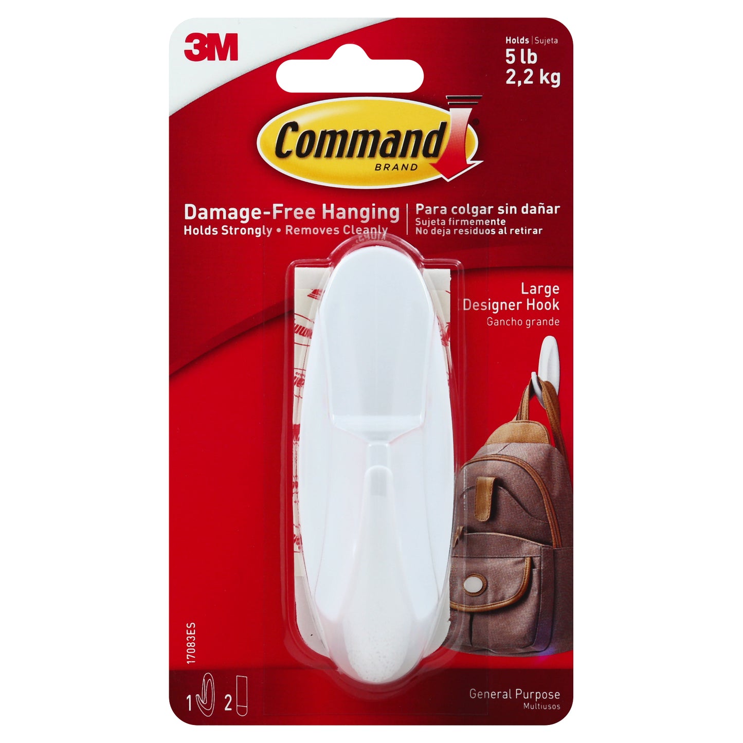 Command Designer Hook 1 ea