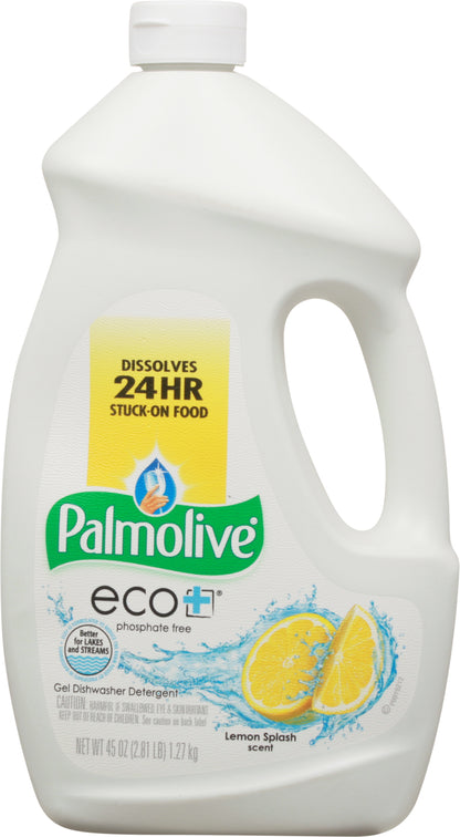 Palmolive Eco+ Lemon Splash Scent Gel Dishwasher Detergent 45 oz