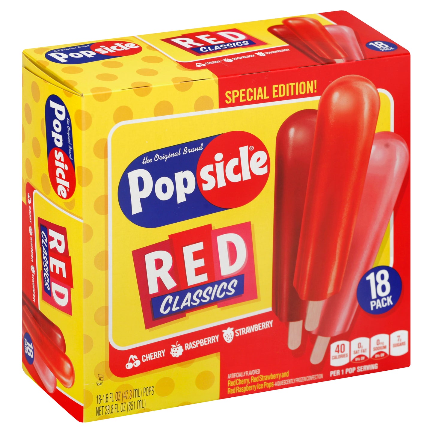 Popsicle Ice Pops 18 ea
