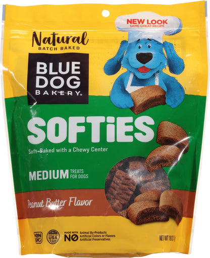 Blue Dog Bakery Medium Softies Peanut Butter Flavor Dog Treats 18 oz