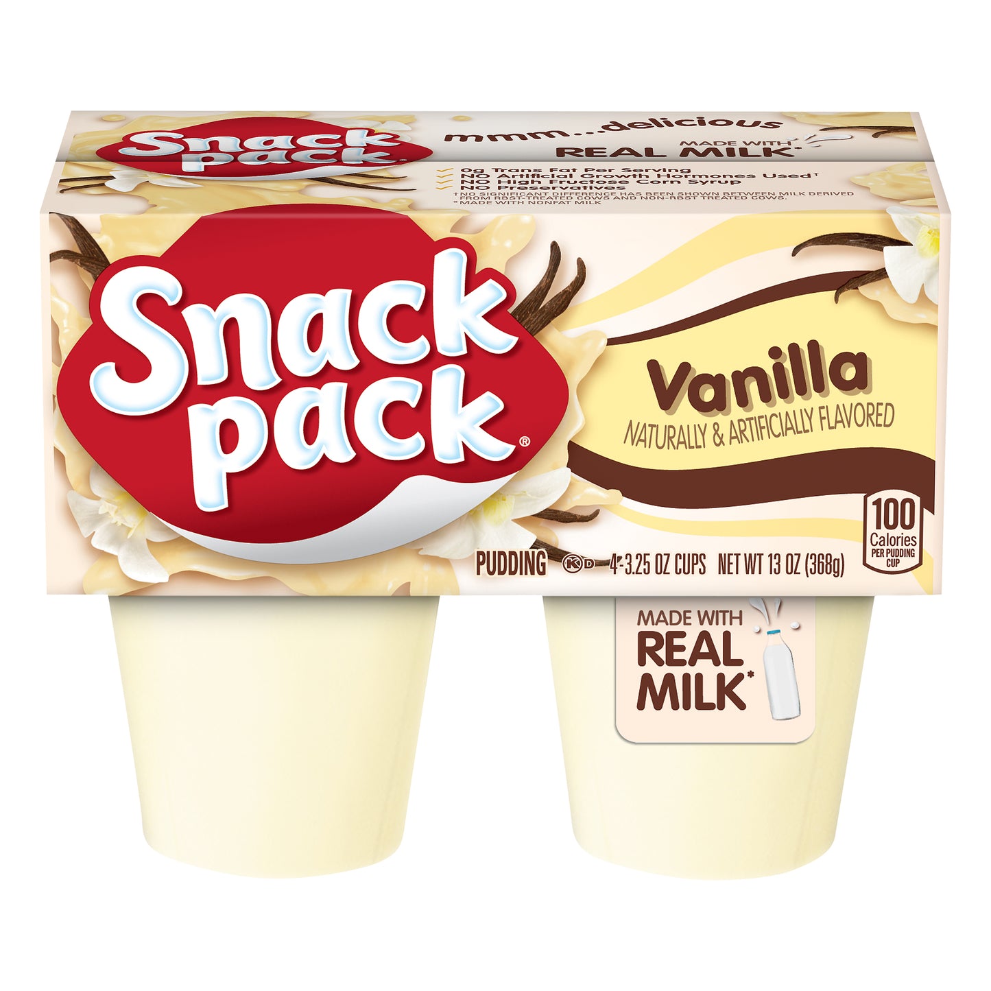 Snack Pack Vanilla Pudding 4 ea