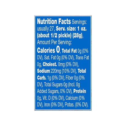 Vlasic Kosher Dill Wholes Pickles 46 fl oz