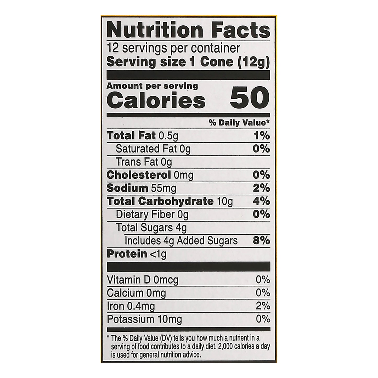 Keebler Sugar Cones 12 ea