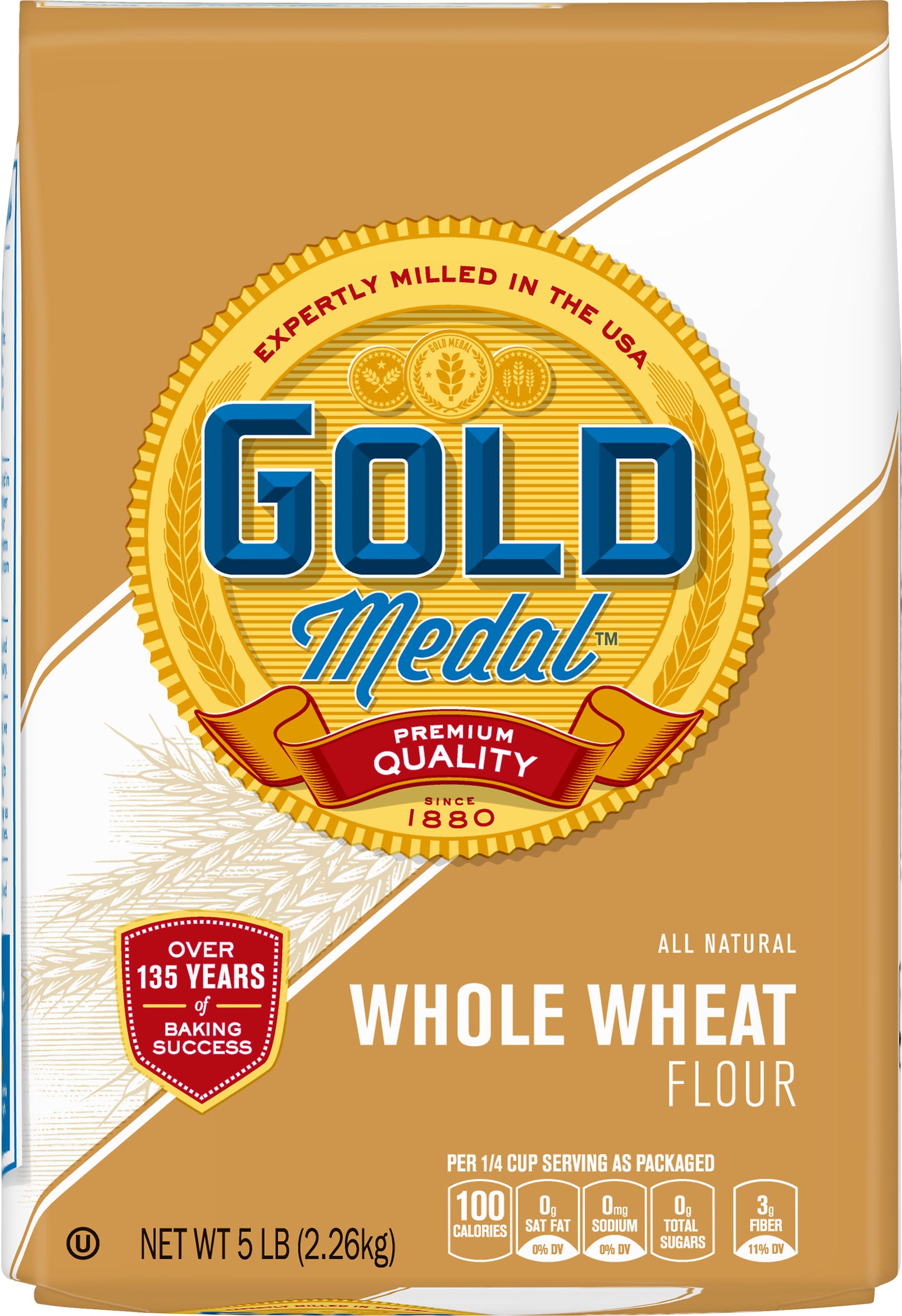 Gold Medal All Natural Whole Wheat Flour 5 lb