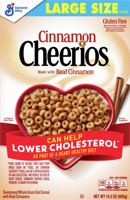 Cheerios Large Size Cinnamon Cereal 14.3 oz