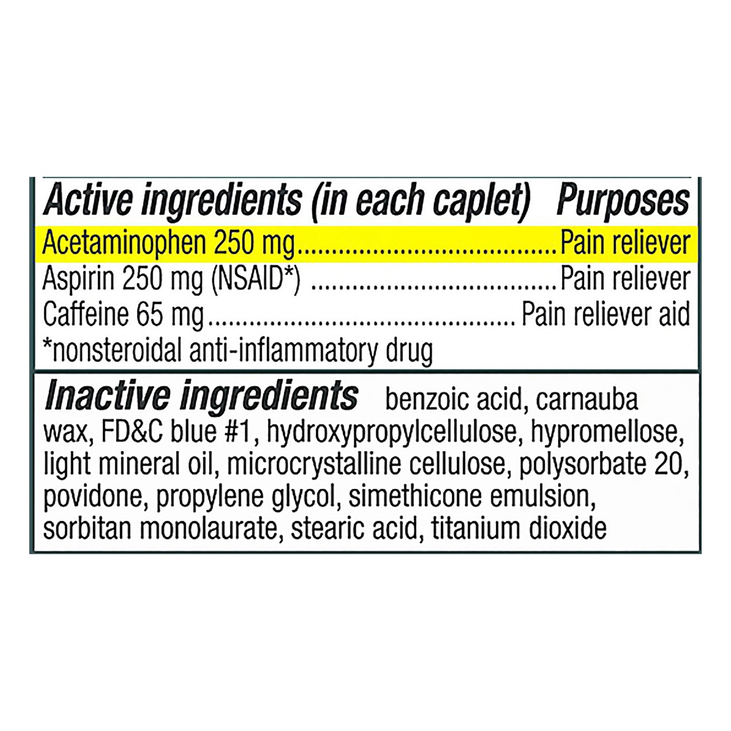 Excedrin Extra Strength Caplets for Headache Pain Relief, 24 count