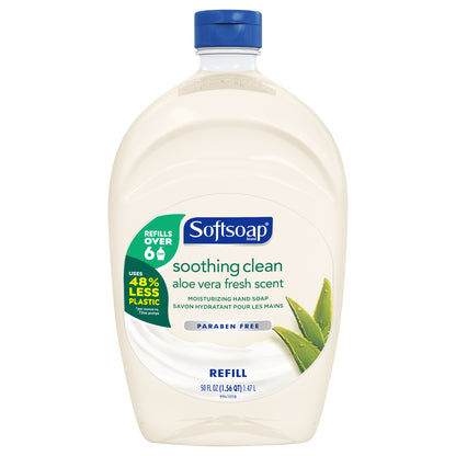 Softsoap Refill Soothing Clean Aloe Vera Fresh Moisturizing Hand Soap 50 fl oz Bottle