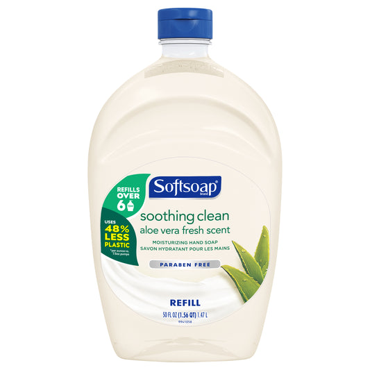 Softsoap Refill Soothing Clean Aloe Vera Fresh Moisturizing Hand Soap 50 fl oz Bottle