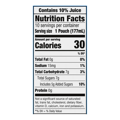 Capri Sun Strawberry Kiwi 10ct Carton (68794-00001 - C34343618) 60 fl oz (1.87 qt) 1.77L English