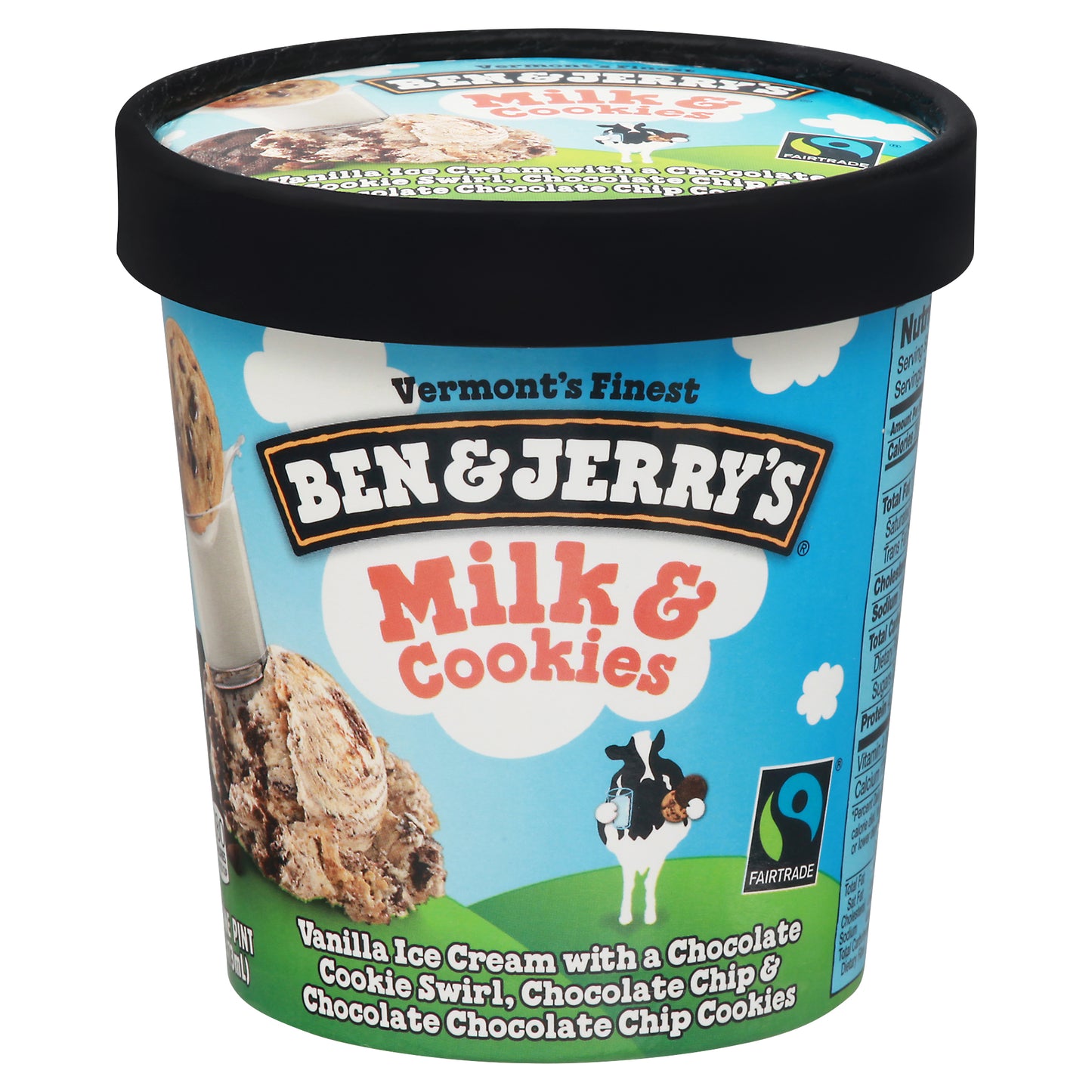 Ben & Jerry's Milk & Cookies Ice Cream 1 pt