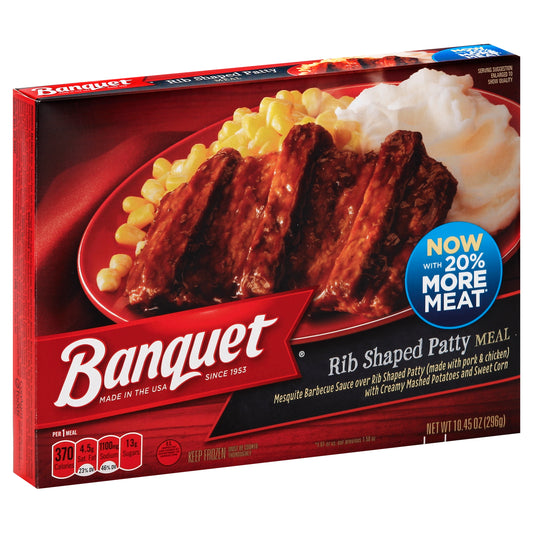 Banquet Rib Shaped Patty Meal 10.45 oz