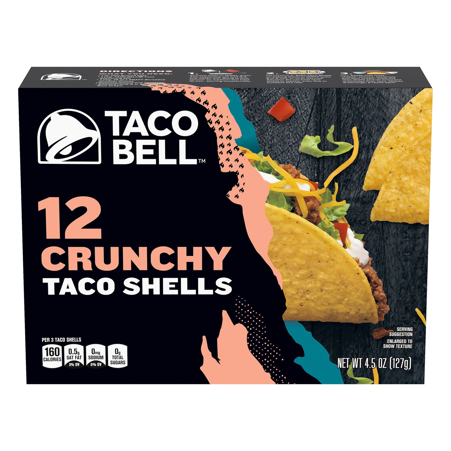 Taco Bell Crunchy Taco Shells, 12 ct Box