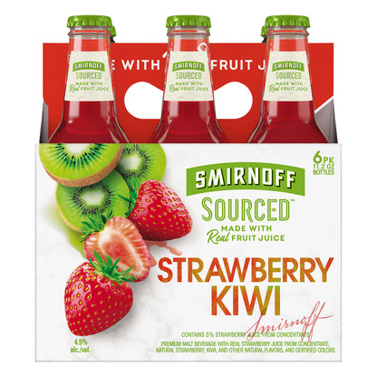 Smirnoff Sourced Strawberry Kiwi Beer 6 ea