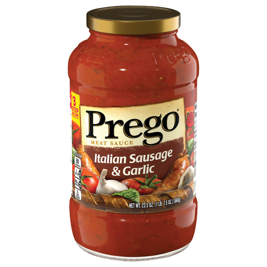 Prego Italian Sausage & Garlic Meat Sauce 23.5 oz
