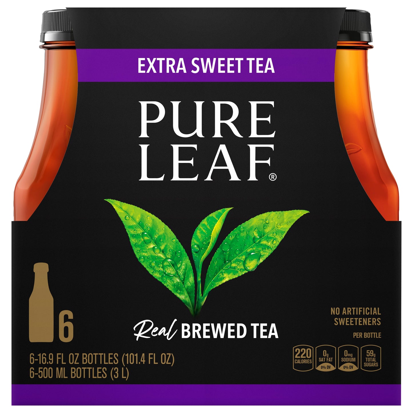 Pure Leaf 6 Pack Extra Sweet Brewed Tea 6 16.9 fl oz 6 ea Multipack