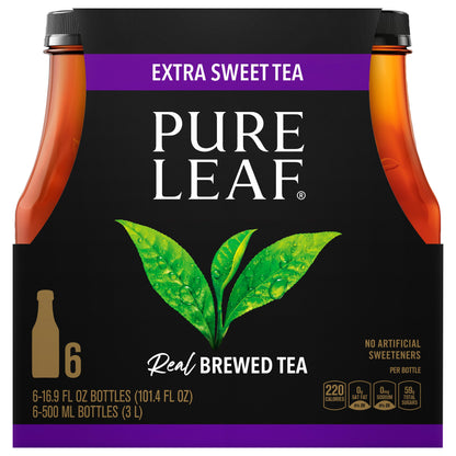 Pure Leaf 6 Pack Extra Sweet Brewed Tea 6 16.9 fl oz 6 ea Multipack