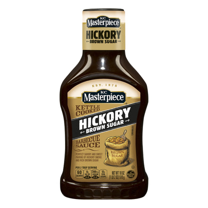 KC Masterpiece Kettle Cooked Hickory Brown Sugar Barbecue Sauce 18 oz