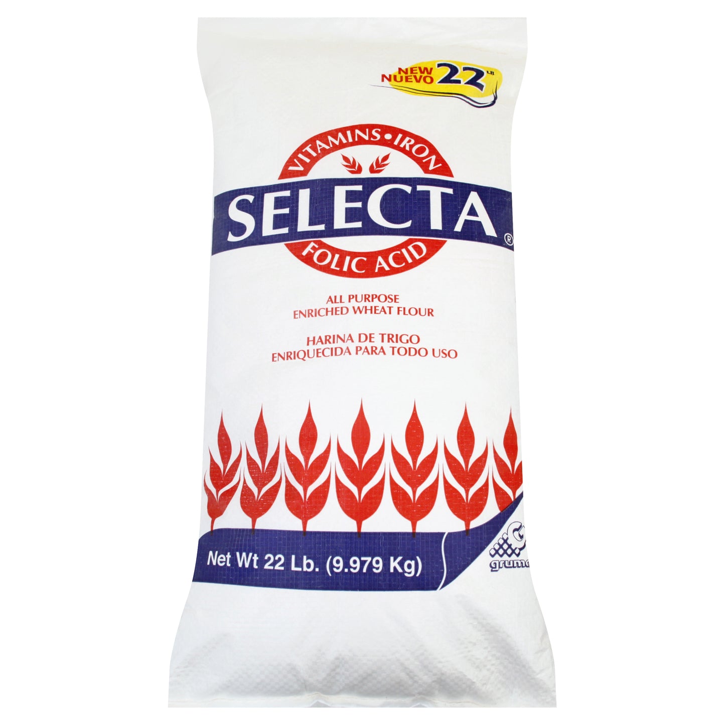 Selecta Enriched All Purpose Wheat Flour 22 lb
