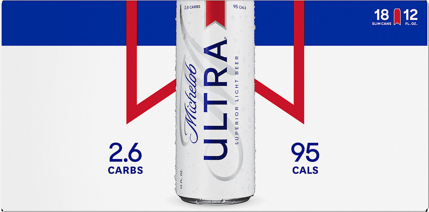 Michelob Ultra 18 Pack Superior Light Beer 18 ea
