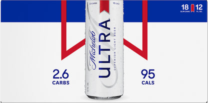 Michelob Ultra 18 Pack Superior Light Beer 18 ea