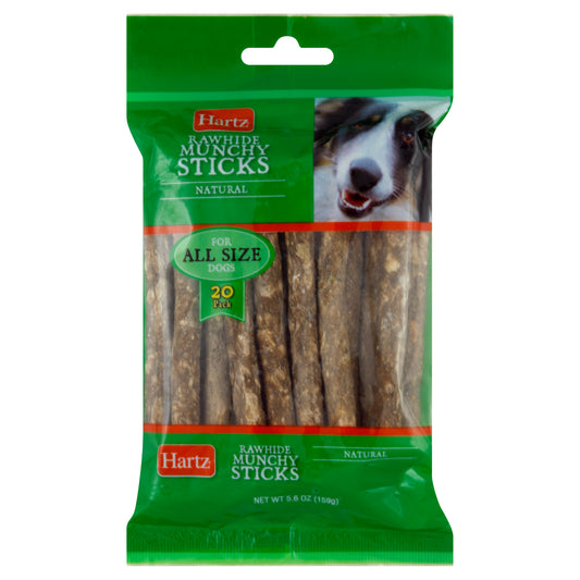 Hartz Rawhide Munchy Sticks 20 ea