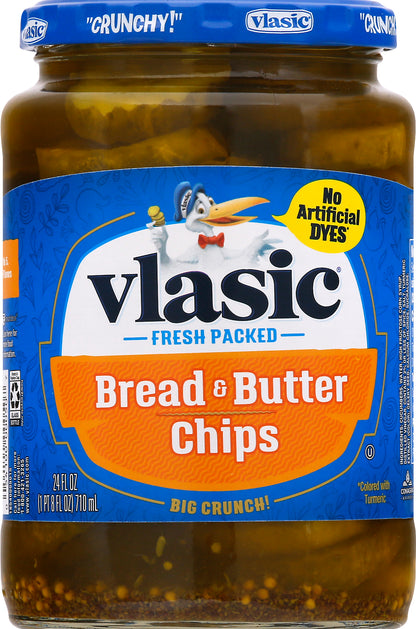 Vlasic Chips Bread & Butter Pickles 24 oz