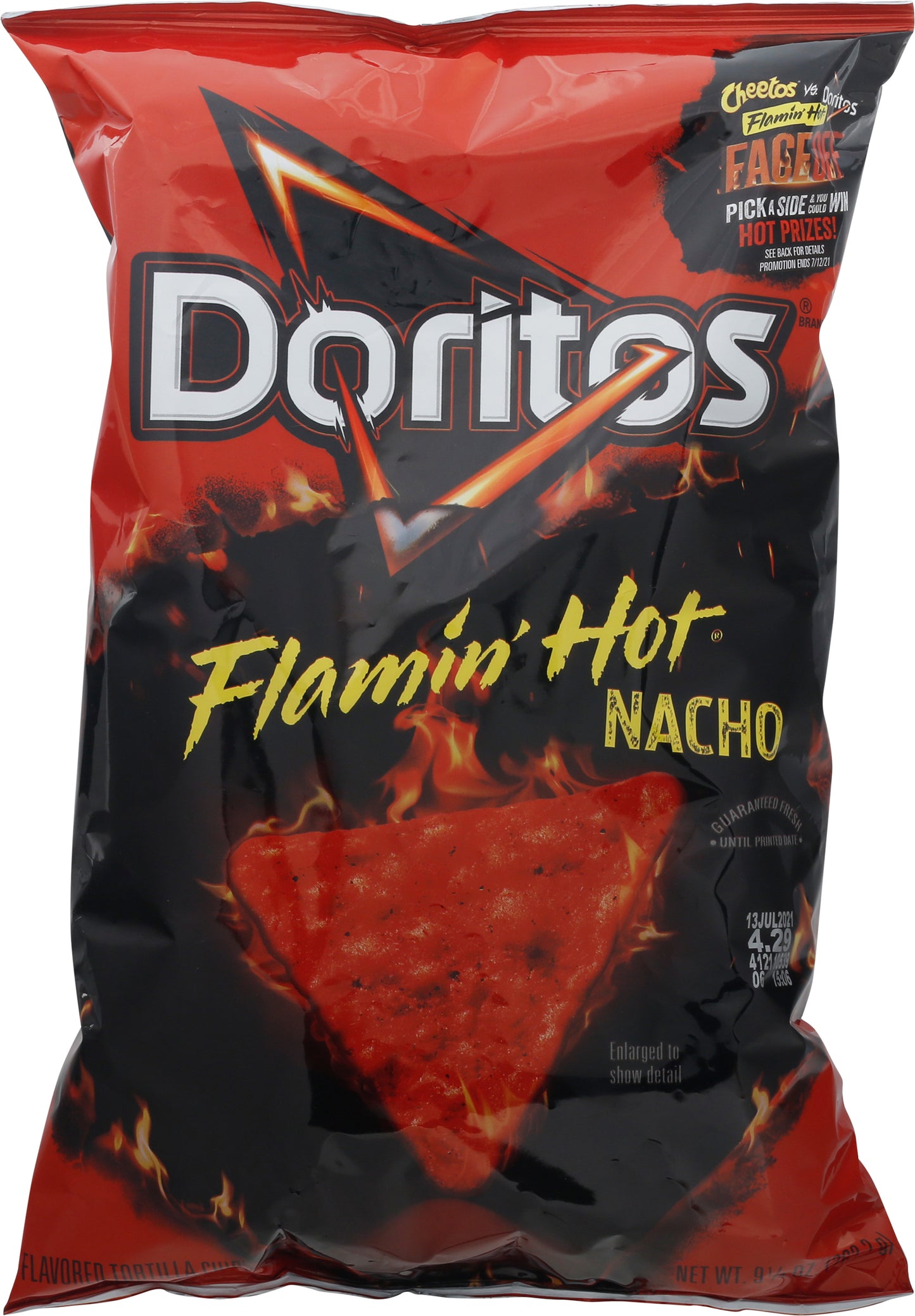 Doritos Flamin' Hot Nacho Flavored Tortilla Chips 9.25 oz