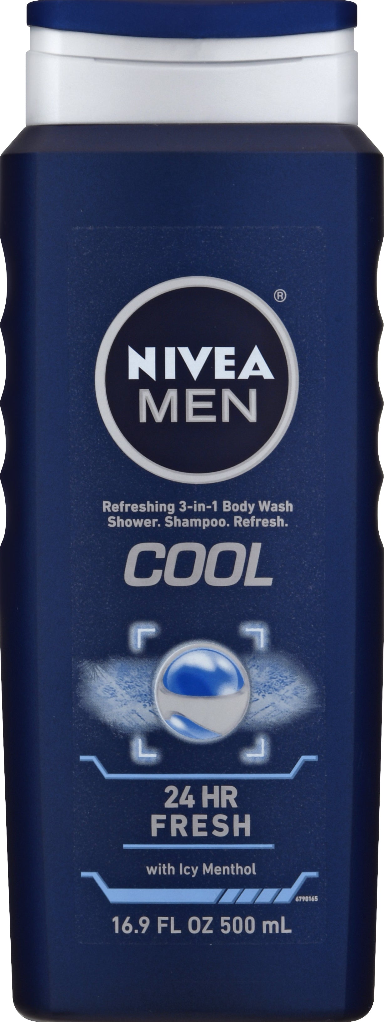 Nivea Men Refreshing 3-in-1 Cool Body Wash 16.9 oz