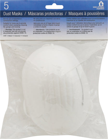Helping Hand Dust Masks 5 ea Bag