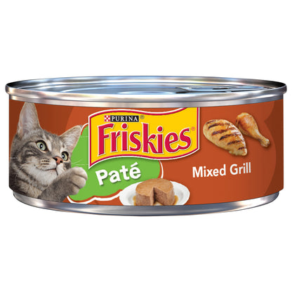Purina Friskies Pate Wet Cat Food, Pate Mixed Grill - 5.5 oz. Can