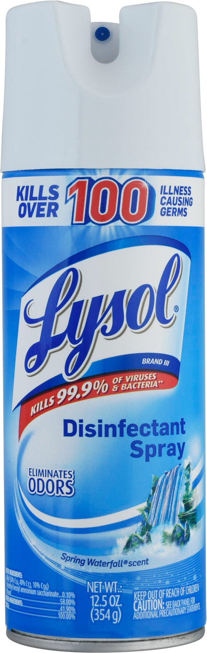 Lysol Spring Waterfall Scent Disinfectant Spray 12.5 oz