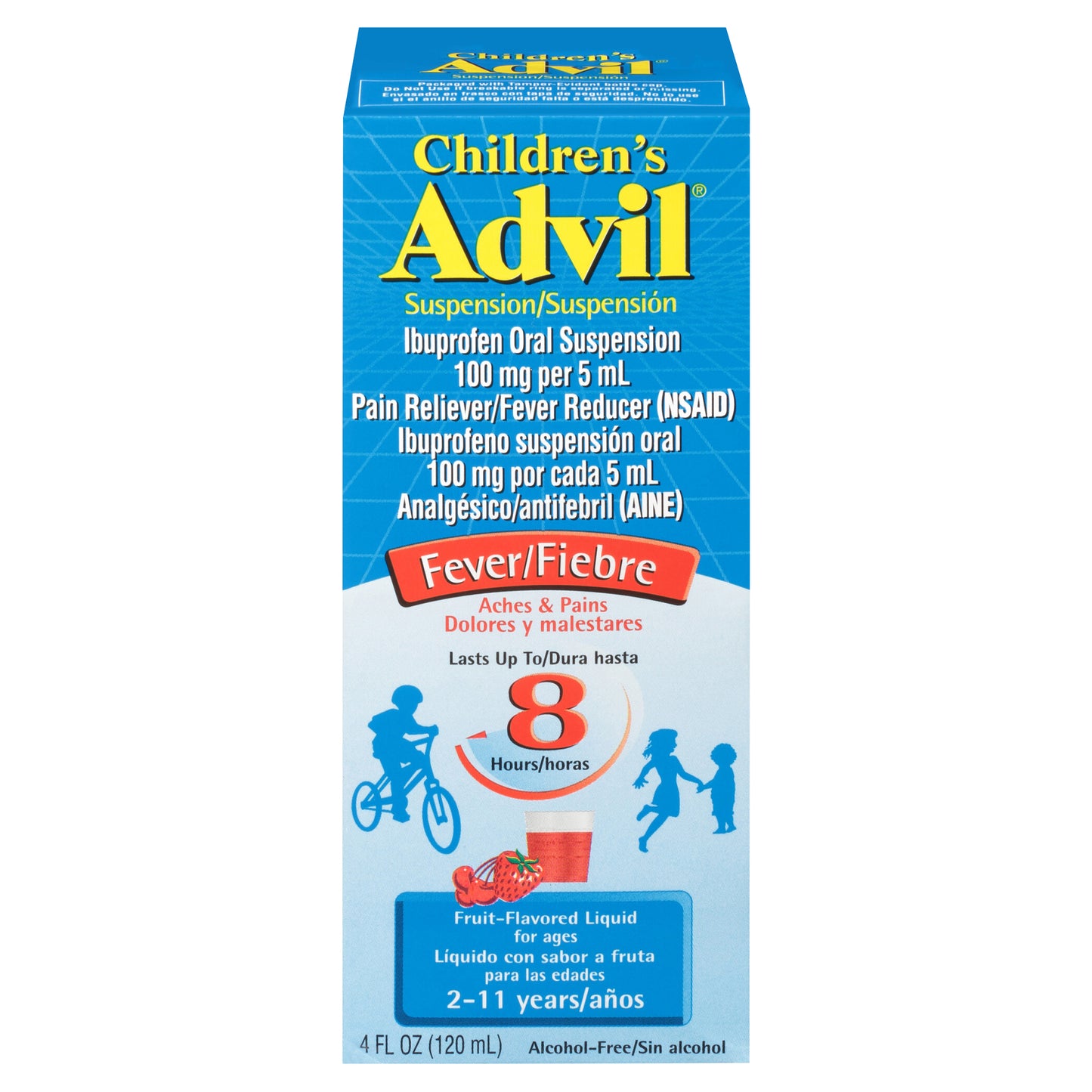 Children's Advil Pain Reliever and Fever Reducer, Liquid Children's Ibuprofen for Pain Relief, Fruit